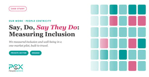 Say, Do, Say They Do: Measuring Inclusion